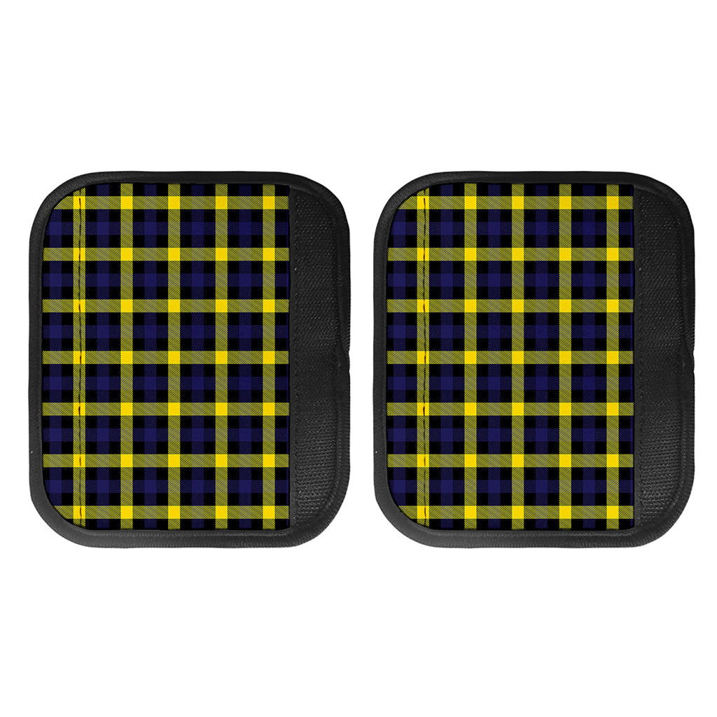 Yellow Navy And Black Plaid Print Handle Covers