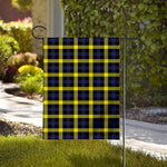 Yellow Navy And Black Plaid Print House Flag