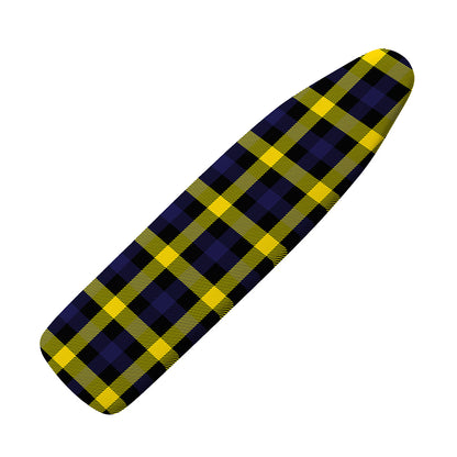 Yellow Navy And Black Plaid Print Ironing Board Cover