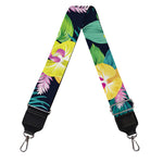 Yellow Orchid Pattern Print Bag Strap