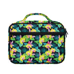 Yellow Orchid Pattern Print Briefcase Bible Bag