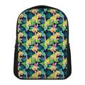 Yellow Orchid Pattern Print Casual Backpack