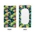 Yellow Orchid Pattern Print Changing Pad Cover