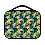 Yellow Orchid Pattern Print Classic Bible Case