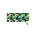 Yellow Orchid Pattern Print Extended Mouse Pad