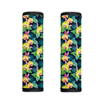 Yellow Orchid Pattern Print Handle Covers
