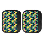 Yellow Orchid Pattern Print Handle Covers