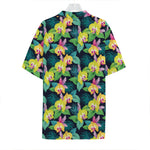 Yellow Orchid Pattern Print Hawaiian Shirt
