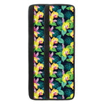 Yellow Orchid Pattern Print Refrigerator Handle Covers