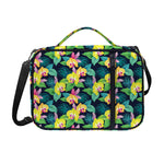 Yellow Orchid Pattern Print Shoulder Strap Bible Bag