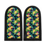 Yellow Orchid Pattern Print Skillet Handle Cover