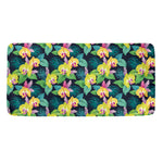 Yellow Orchid Pattern Print Towel