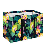 Yellow Orchid Pattern Print Utility Tote Bag