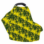 Yellow Palm Tree Pattern Print Baby Seat Cover