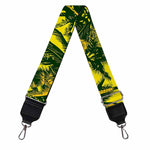 Yellow Palm Tree Pattern Print Bag Strap
