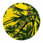 Yellow Palm Tree Pattern Print Basketball