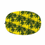 Yellow Palm Tree Pattern Print Car Side Mirror Covers