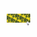 Yellow Palm Tree Pattern Print Extended Mouse Pad