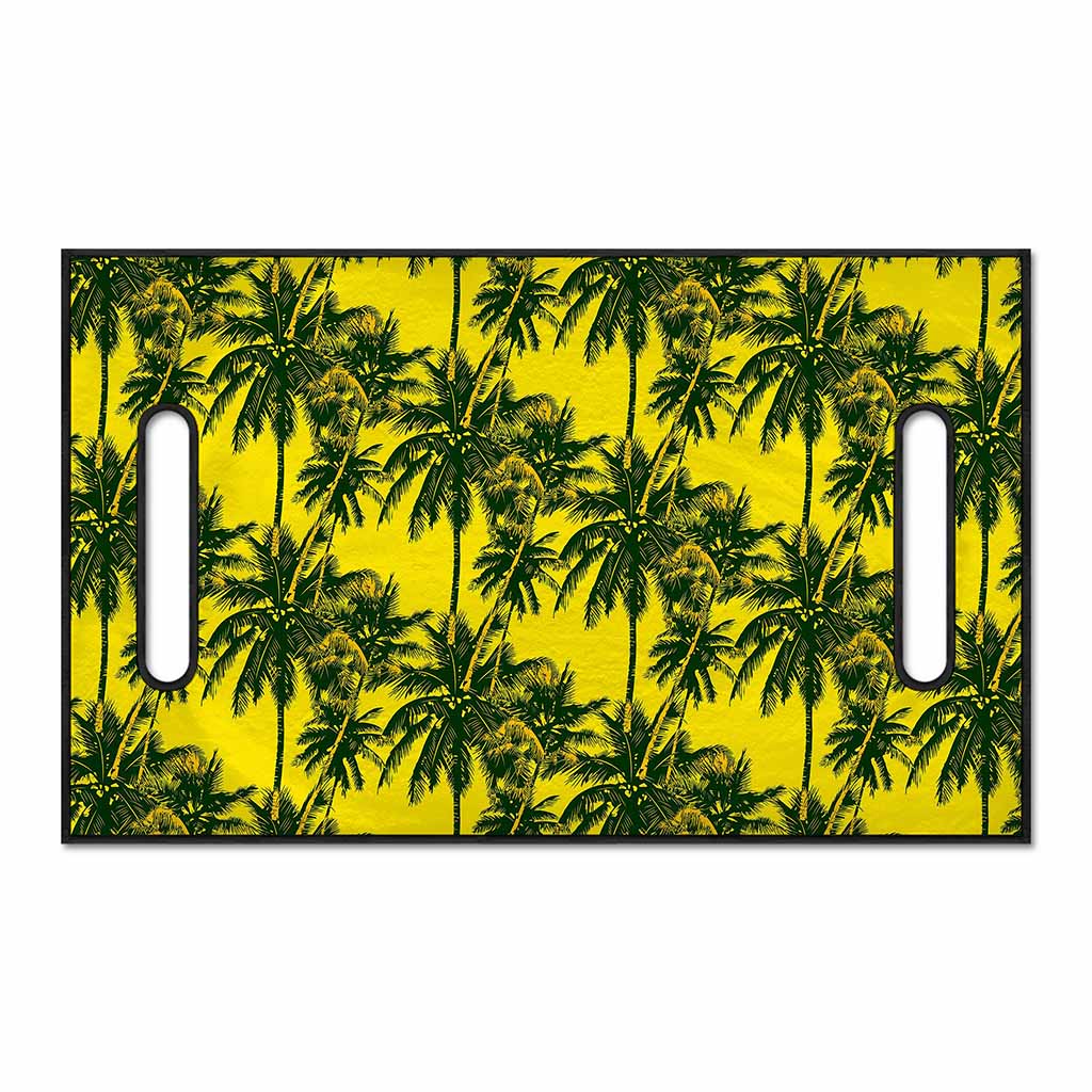 Yellow Palm Tree Pattern Print Golf Cart Seat Cover