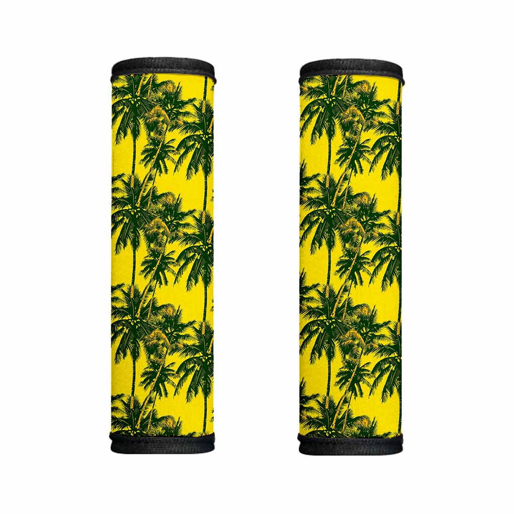Yellow Palm Tree Pattern Print Handle Covers