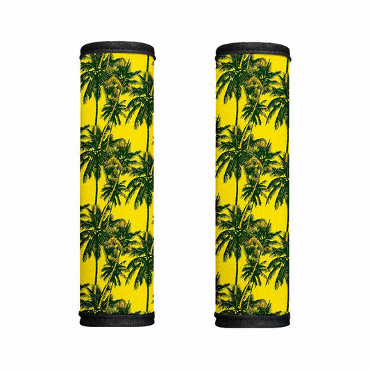 Yellow Palm Tree Pattern Print Handle Covers