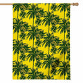 Yellow Palm Tree Pattern Print House Flag