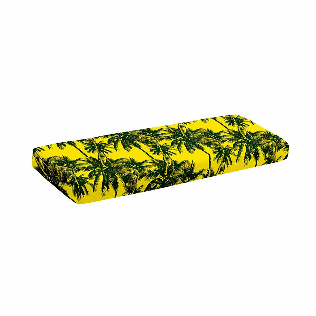 Yellow Palm Tree Pattern Print Piano Keyboard Cover