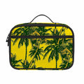 Yellow Palm Tree Pattern Print Portable Lunch Bag