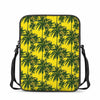 Yellow Palm Tree Pattern Print Rectangular Crossbody Bag