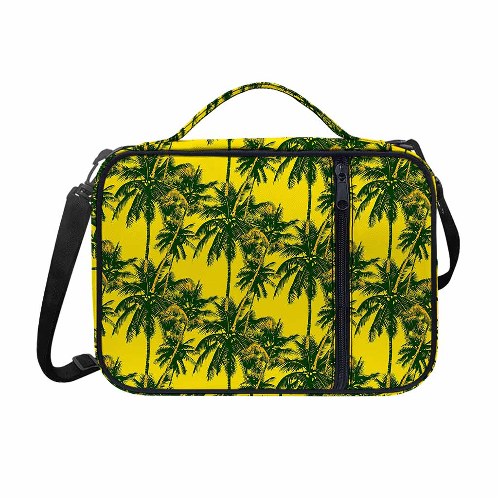 Yellow Palm Tree Pattern Print Shoulder Strap Bible Bag