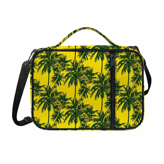 Yellow Palm Tree Pattern Print Shoulder Strap Bible Bag