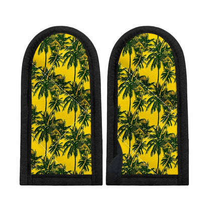 Yellow Palm Tree Pattern Print Skillet Handle Cover