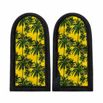Yellow Palm Tree Pattern Print Skillet Handle Cover