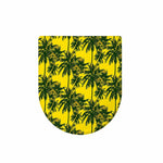 Yellow Palm Tree Pattern Print Toilet Lid Cover