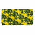 Yellow Palm Tree Pattern Print Towel