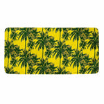 Yellow Palm Tree Pattern Print Towel