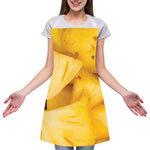 Yellow Pineapple Pieces Print Adjustable Apron