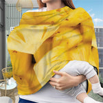 Yellow Pineapple Pieces Print Baby Seat Cover