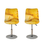 Yellow Pineapple Pieces Print Bar Stool Covers