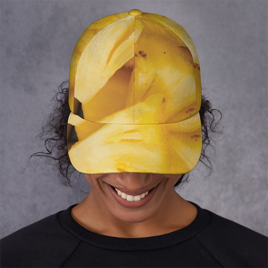 Yellow Pineapple Pieces Print Baseball Cap