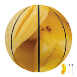 Yellow Pineapple Pieces Print Basketball