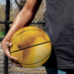 Yellow Pineapple Pieces Print Basketball
