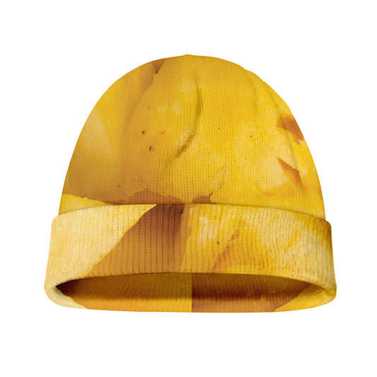 Yellow Pineapple Pieces Print Beanie