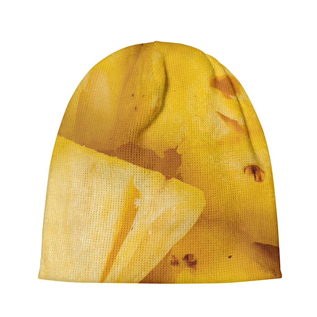 Yellow Pineapple Pieces Print Beanie