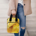 Yellow Pineapple Pieces Print Bible Tote Bag