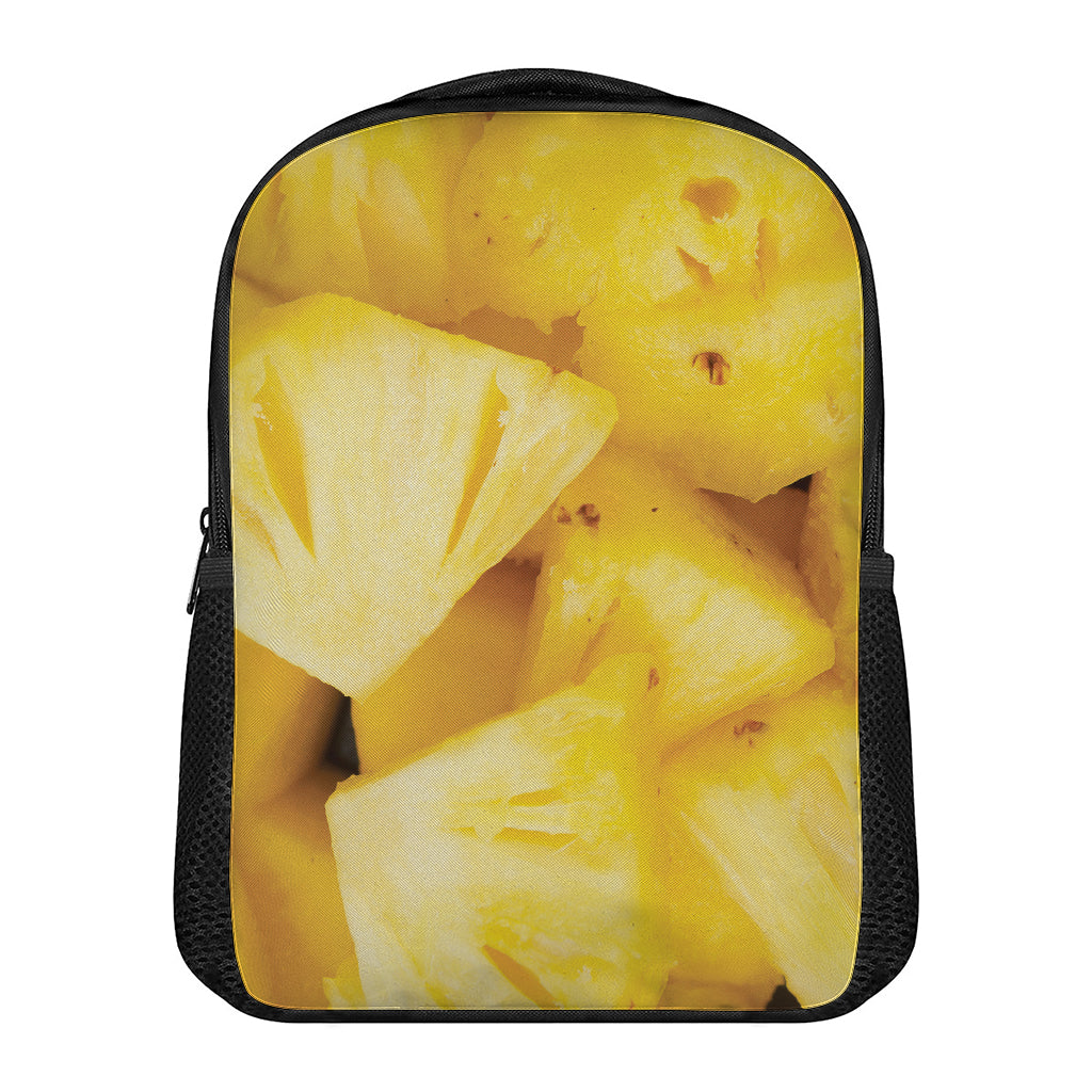 Yellow Pineapple Pieces Print Casual Backpack