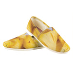 Yellow Pineapple Pieces Print Casual Shoes