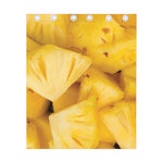 Yellow Pineapple Pieces Print Curtain