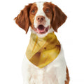 Yellow Pineapple Pieces Print Dog Bandana