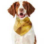 Yellow Pineapple Pieces Print Dog Bandana